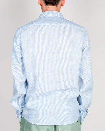 GIANNI LUPO STRIPRD LINEN SHIRT