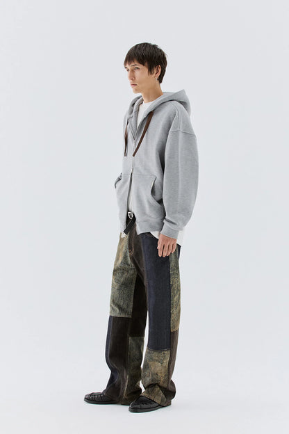 IM BRIAN BAGGY JEANS PATCHWORK