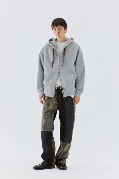 IM BRIAN BAGGY JEANS PATCHWORK