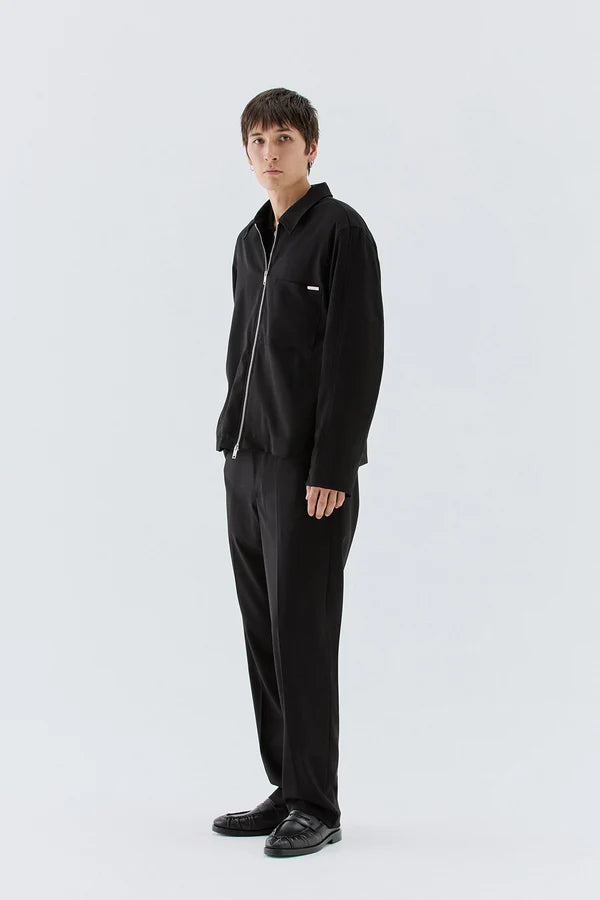 IM BRIAN ZIP-UP JACKET - BLACK