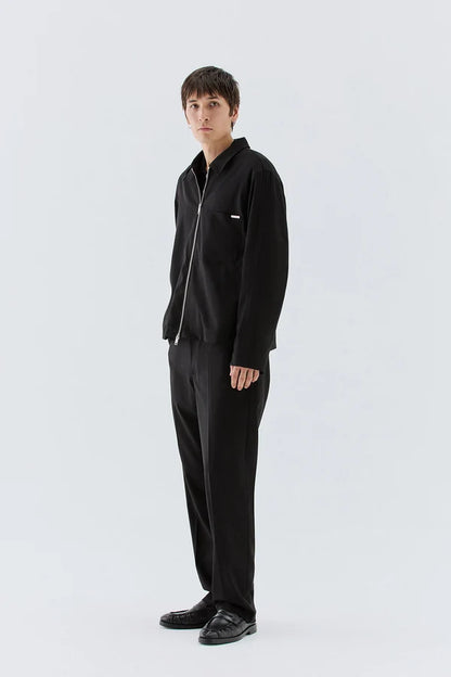 IM BRIAN ZIP-UP JACKET - BLACK