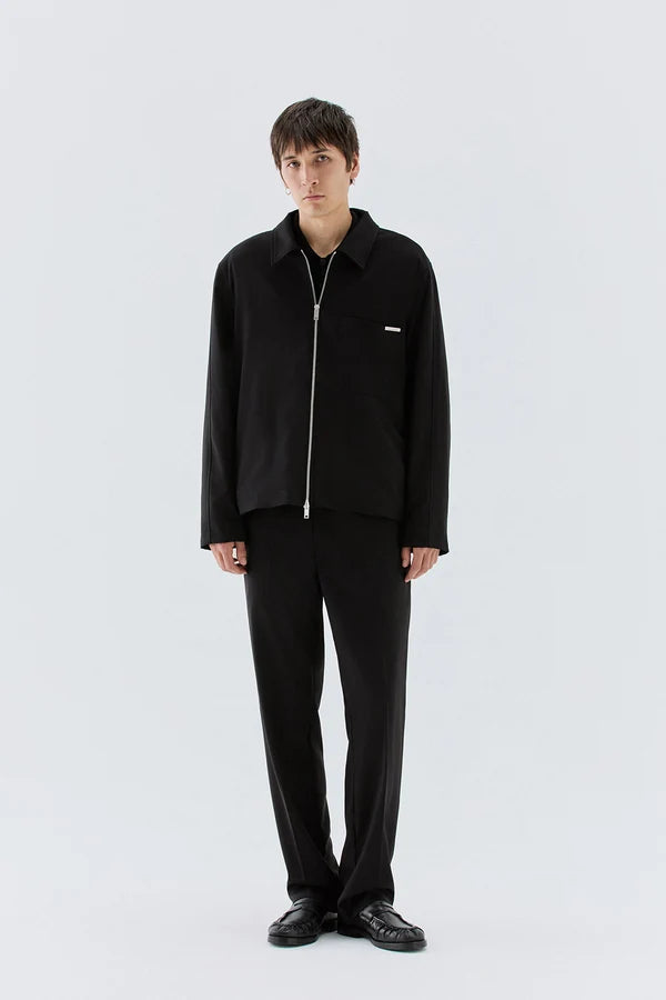 IM BRIAN ZIP-UP JACKET - BLACK