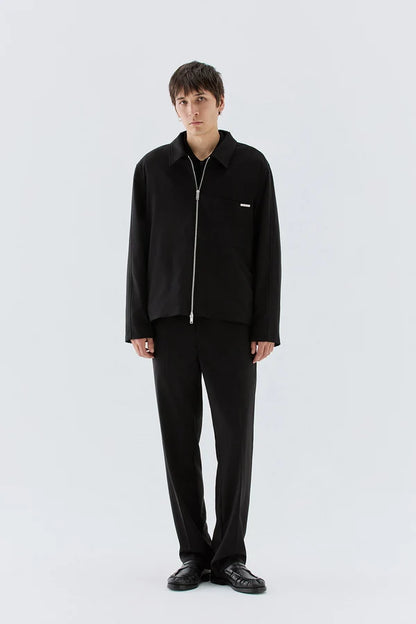 IM BRIAN ZIP-UP JACKET - BLACK