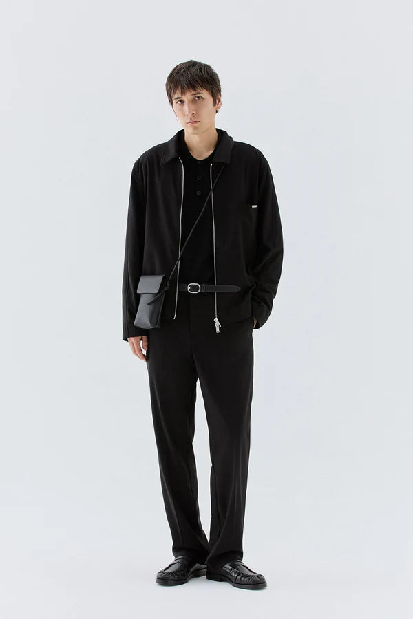 IM BRIAN ZIP-UP JACKET - BLACK