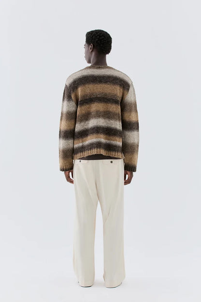 IM BRIAN DOUBLE-BREASTED KNITTED CARDIGAN