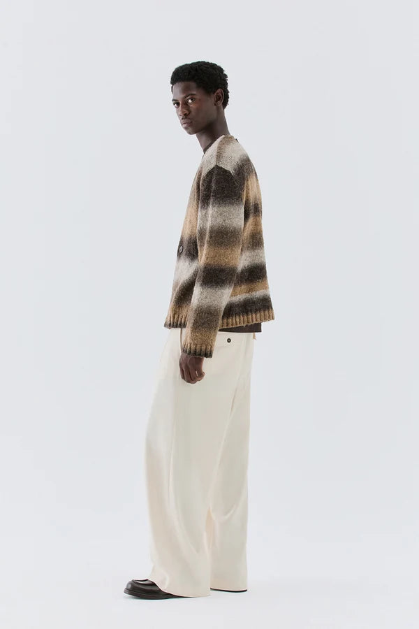 IM BRIAN DOUBLE-BREASTED KNITTED CARDIGAN