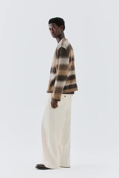 IM BRIAN DOUBLE-BREASTED KNITTED CARDIGAN