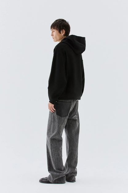 IM BRIAN FLARED JEANS WITH CONTRASTING POCKETS