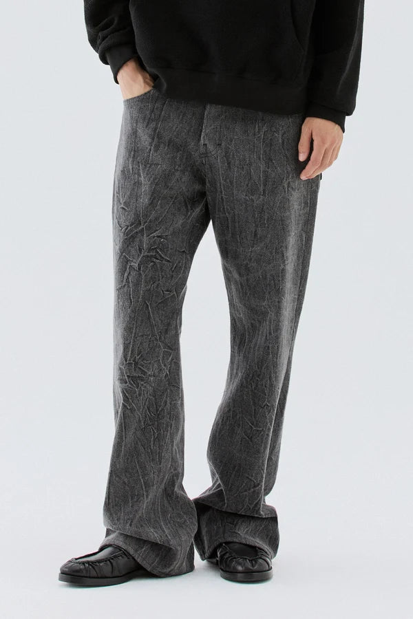 IM BRIAN FLARED JEANS WITH CONTRASTING POCKETS