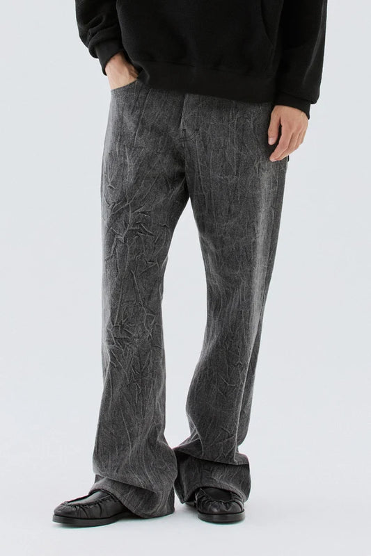 IM BRIAN FLARED JEANS WITH CONTRASTING POCKETS