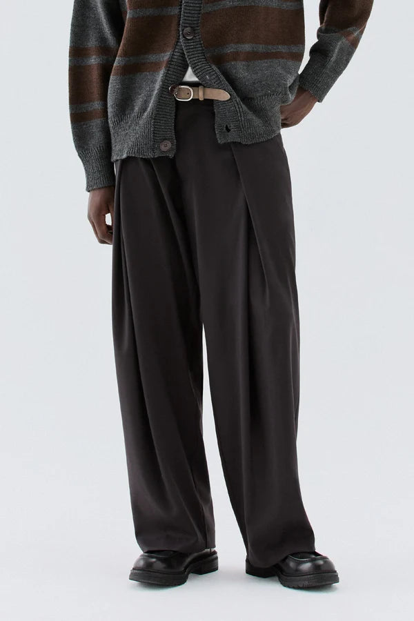 IM BRIAN PLEATED WIDE LEG SMART TROUSER