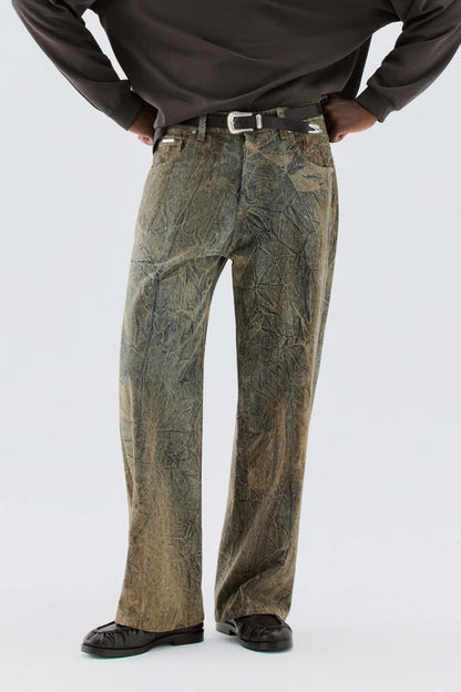 IM BRIAN BAGGY JEANS WITH A FADED EFFECT
