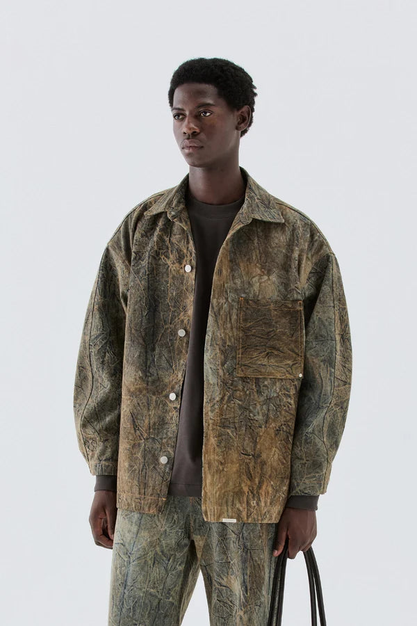 IM BRIAN FADED DENIM OVERSHIRT