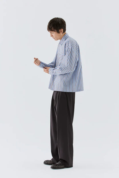 IM BRIAN STRIPED COTTON SHIRT