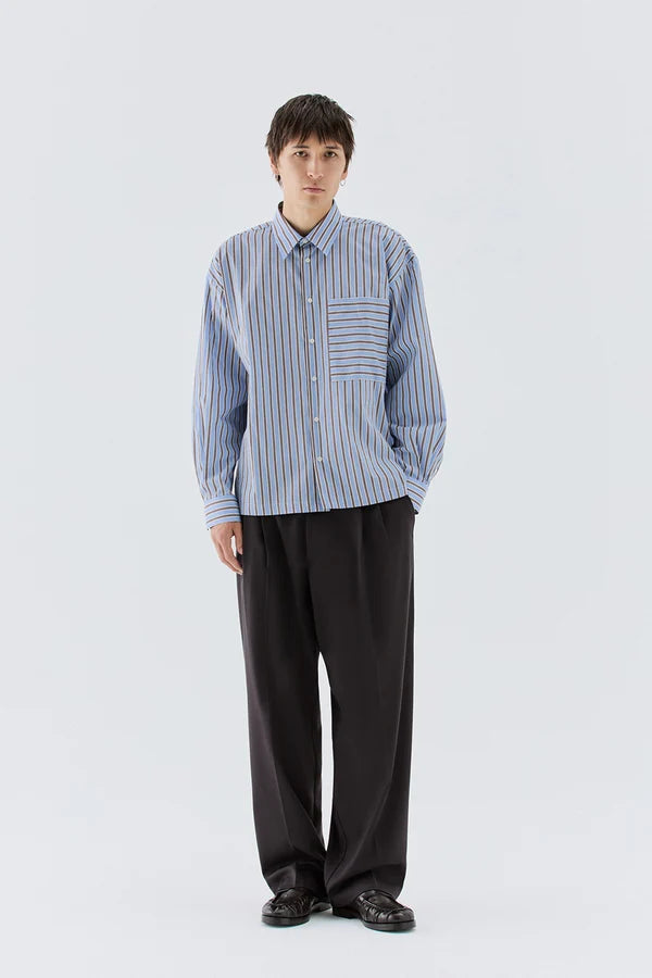 IM BRIAN WIDE LEG PLEATED SMART TROUSER