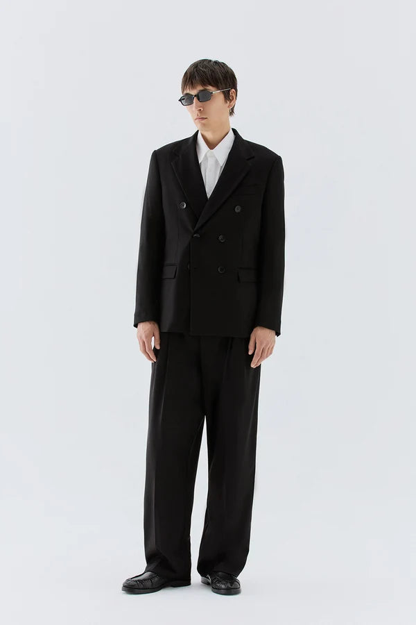 IM BRIAN PLEATED WIDE LEG SMART TROUSER