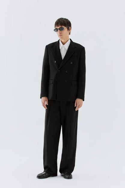 IM BRIAN PLEATED WIDE LEG SMART TROUSER