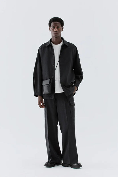 IM BRIAN OVERSIZED VIRGIN WOOL OVERSHIRT