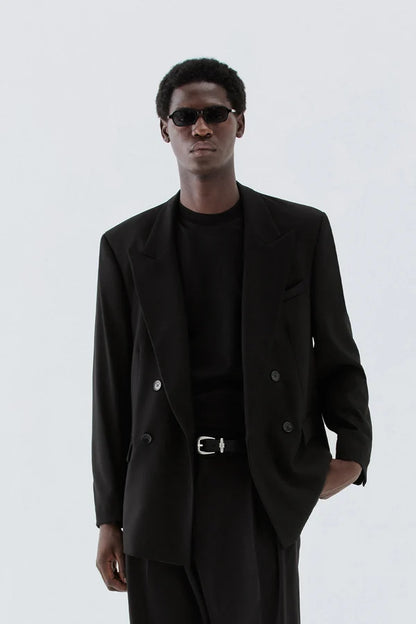 IM BRIAN OVERSIZED DOUBLE BREASTED SUIT JACKET