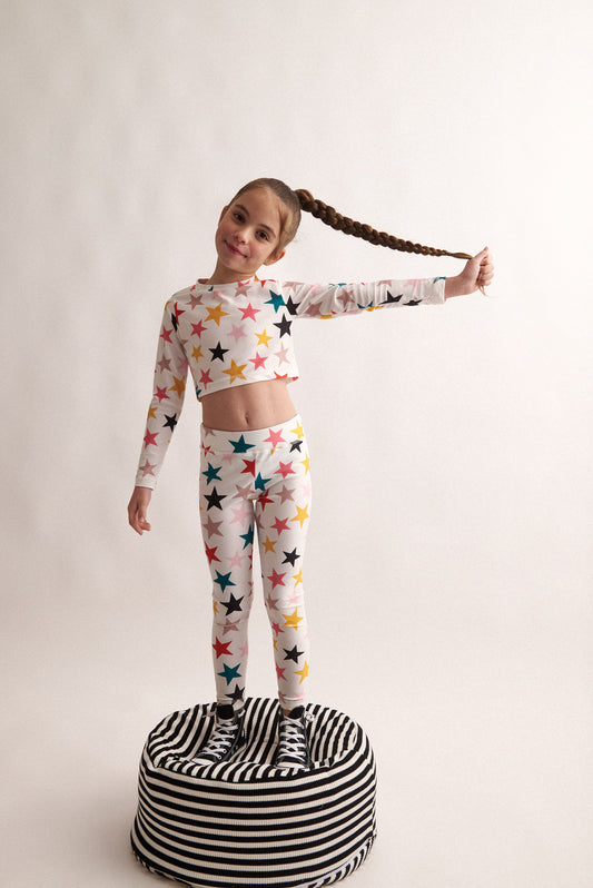 TWO IN A CASTLE DREAMSTARS ALLOVER ATHLETIC SET