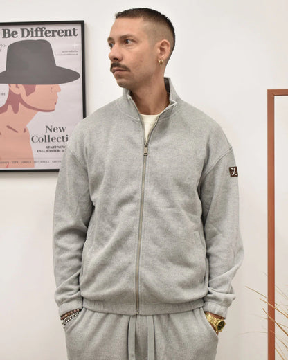 GIANNI LUPO BASIC ZIP-UP SWEATSHIRT