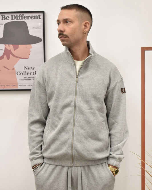 GIANNI LUPO BASIC ZIP-UP SWEATSHIRT