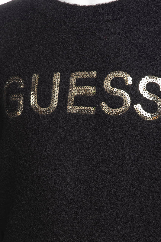 GUESS JEANS GIRLS SEQUINS LOGO KNITTED SWEATER