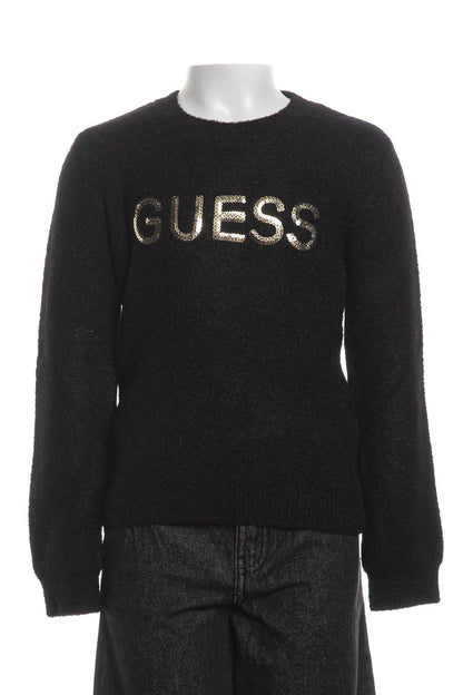 GUESS JEANS GIRLS SEQUINS LOGO KNITTED SWEATER