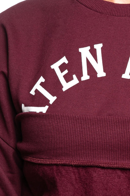 TIFFOSI RELAXED SWEATSHIRT WITH LOGO PRINT