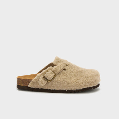 SCHOLL CLOGS FAE FUR