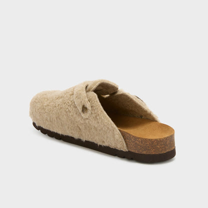 SCHOLL CLOGS FAE FUR