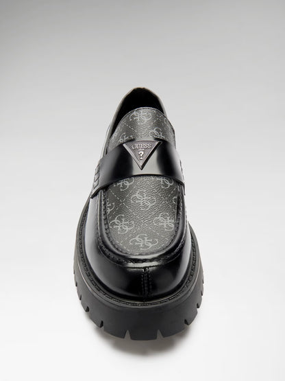 GUESS MAN GORIZIA LEATHER BLEND MOCASSIN