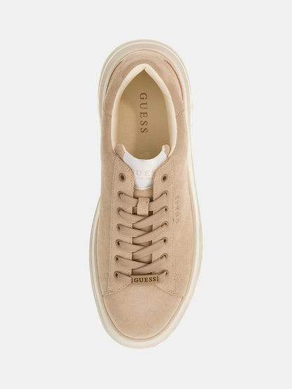 GUESS ELBA GENUINE LEATHER SNEAKER
