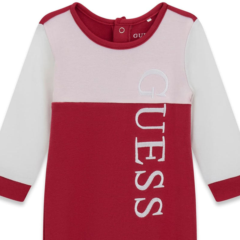 GUESS KIDS COTTON LOGO BODYSUIT
