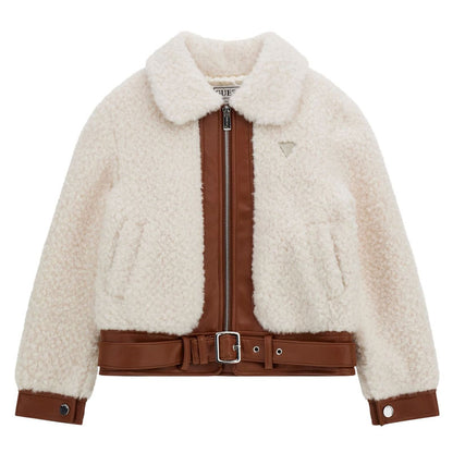 GUESS KIDS LS FAUX FUR JACKET