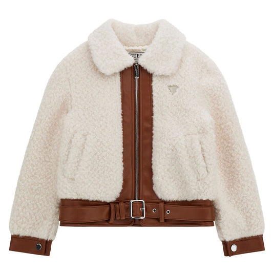 GUESS KIDS LS FAUX FUR JACKET