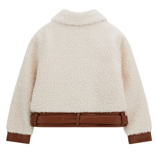 GUESS KIDS LS FAUX FUR JACKET