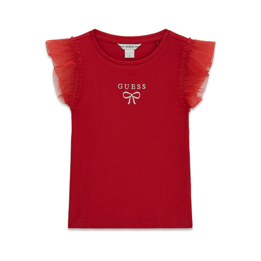 GUESS KIDS RIB MESH T SHIRT