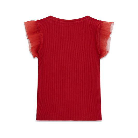 GUESS KIDS RIB MESH T SHIRT