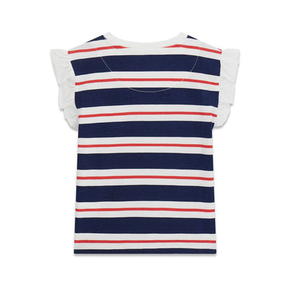GUESS KIDS HEART TRIANGLE STRIPED T SHIRT