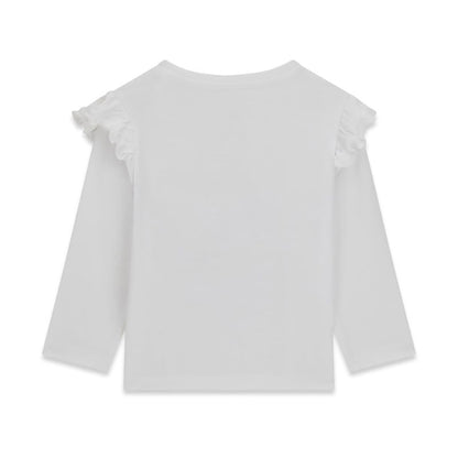 GUESS KIDS LS RUFFLES T SHIRT