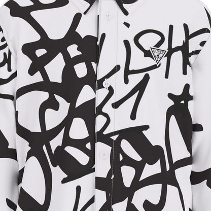 GUESS KIDS STRETCH POPLIN AJDUSTABLE SHIRT