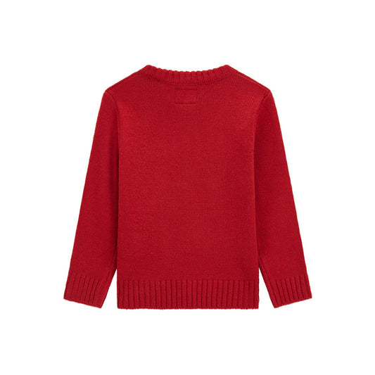 GUESS JEANS KIDS LOGO KNITTED SWEATER