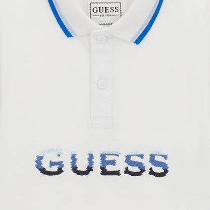 GUESS KIDS EMBROIDERY LOGO POLO T SHIRT