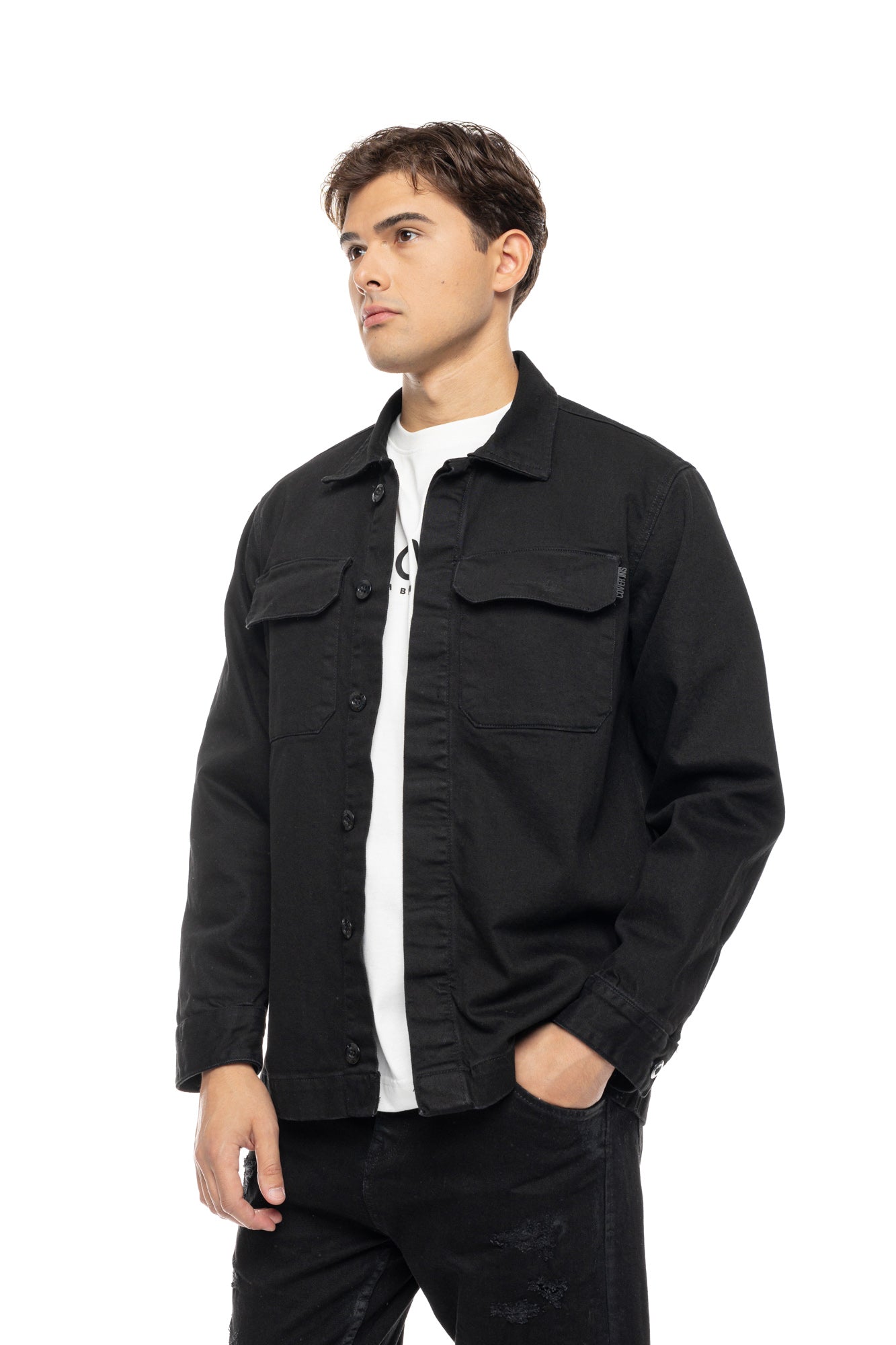COVER JEANS OVERSHIRT POCKETS