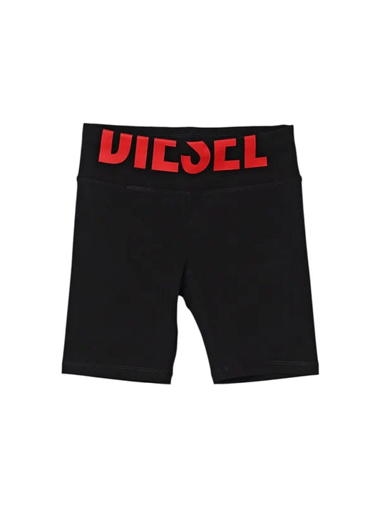DIESEL GIRLS ELASTICATED LOGO SHORTS
