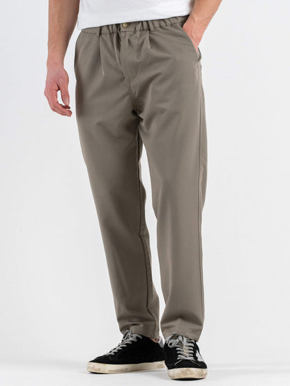 GIANNI LUPO LIGHTWEIGHT CO-ORD CROPPED TROUSERS WITH ELASTIC WAIST