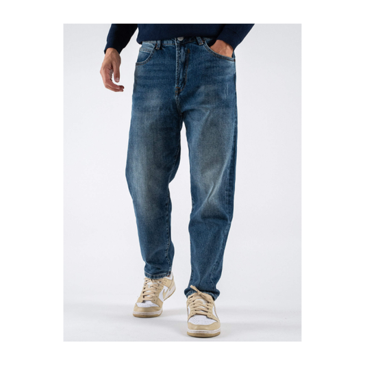 GIANNI LUPO DAD OVERSIZED JEAN WITH USED EFFECT