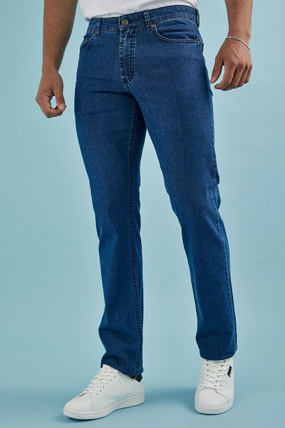 GUY LAROCHE FIVE-POCKET REGULAR FIT JEANS
