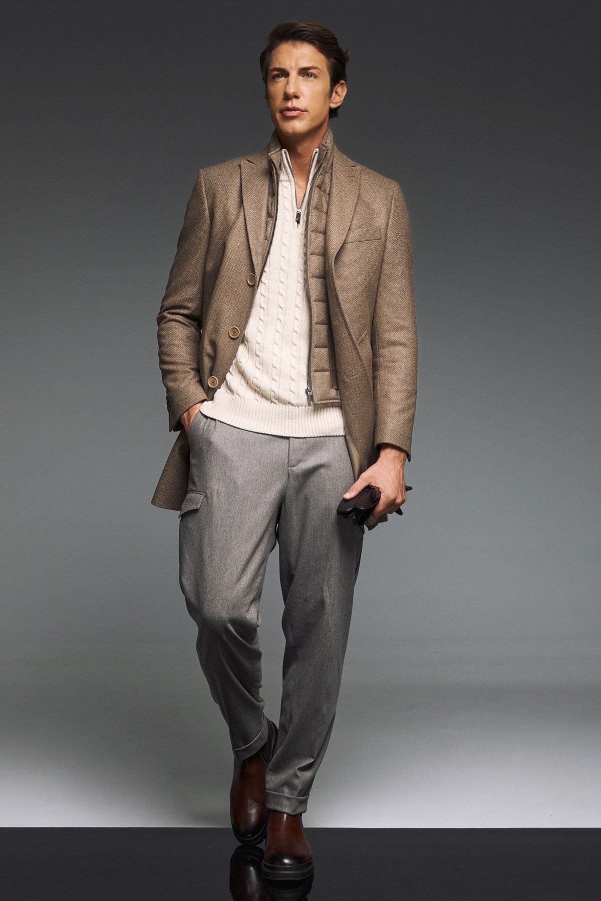 GUY LAROCHE COAT WITH DETACHABLE VEST